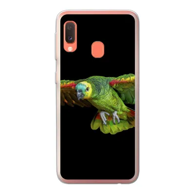 Produktbild von MuchoWow® Handyhülle Schutzhülle Hülle für Samsung Galaxy A20e Papagei - Vogel - Federn Silikon Softcase Handy Hülle - Abdeckung
