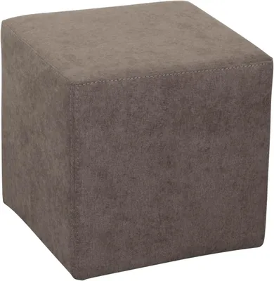 Produktbild von Sitzwürfel 42cm - Sitzhocker stabil bis 130kg, Hocker Graubraun