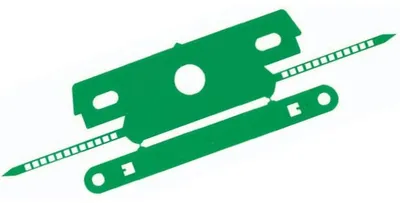 Produktbild von Abhefter + Deckschiene VE=100 Stück grün