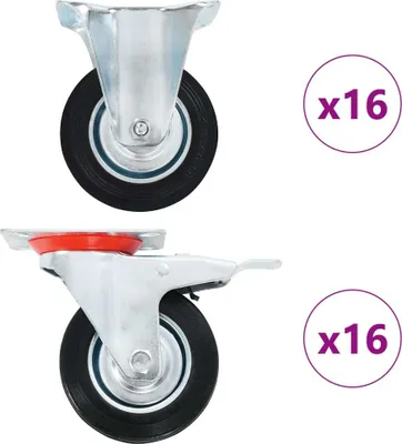Image de 32 pcs Roulettes 100 mm