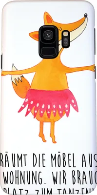 Produktbild von Mr. & Mrs. Panda Samsung Galaxy S9 Handyhülle Fuchs Ballerina - Weiß - Geschenk, Geburtstag, Yeah, Ballett, Tanzen, Party, Cover, Handy Schutzhülle, Smartphone Hülle