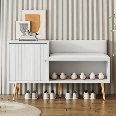 Produktbild von Schuhschrank - Schuhregal - Schuhaufbewahrung - Schuhablage - Schuhmöbel - Platzsparendes Design