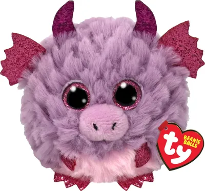 Produktbild von Ty Puffies Drache Spark lila (10 cm)