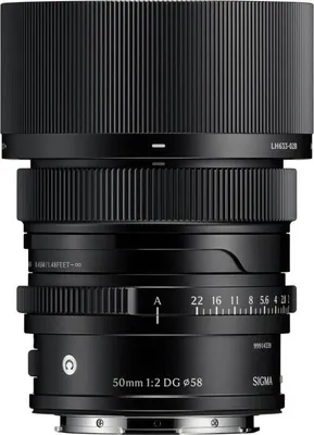 Produktbild von SIGMA 50mm f/2 DG Black Contemporary Objektiv, kompatibel mit Sony E-Mount