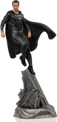 Produktbild von Iron Studios Zack Snyder's Justice League - Superman Black Suit Statue 1/10