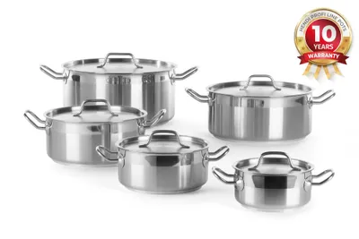 Produktbild von HENDI Kochtopf, niedrig - mit Deckel, Profi Line, 7,5L, 280x(H)120mm