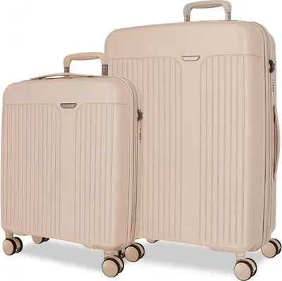 Image de Movom New Trendy Beige Ensemble de valises de voyage, 68cm/55cm, 5388927