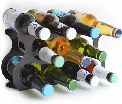 Image de Porte-bouteilles pour bière - Rangement pour bouteilles - 100% acier (1)