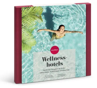 Produktbild von mydays Geschenkbox Wellnesshotels; Erlebnis verschenken oder selbst erleben; Gutschein für 2 Person(en)
