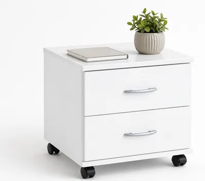 Produktbild von Rollcontainer Container Nachtschrank weiss Nachbildung Büroschrank #2173