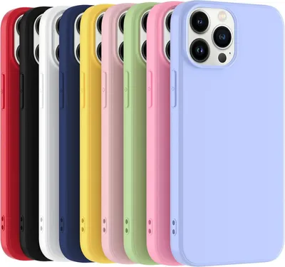 Obrázok produktu pre Puzdro pre Apple iPhone 13 Pro Silikónové farebné zadné kryty 9 kusov