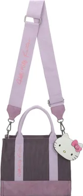 Image de Fritzi aus Preußen sac à épaule bandoulière sac à main Izzy09 Canvas Hello Kitty Shopper Purple Cat violet foncé