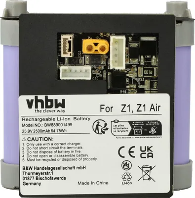 Produktbild von vhbw Akku kompatibel mit Roidmi Z1 Air XCQ15RM, XCQ05RM Staubsauger (2500 mAh, 25,9 V, Li-Ion)