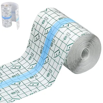 Produktbild von Transparente wasserdichte Verbandrolle 10cm x 10m selbstklebend antiallergisch
