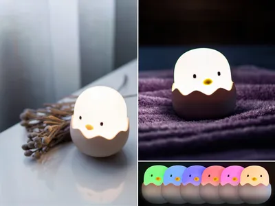 Produktbild von MEGALight Dr. Kunde EGGY EGG, LED, Freistehend, Junge/Mädchen, Akku, USB