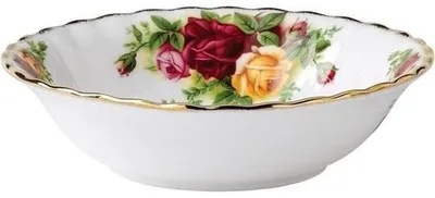 Productafbeelding van Fruitschaal - Schotel Bord - Serveren van fruit - Fijn Bone China - 14 cm - Multicolor