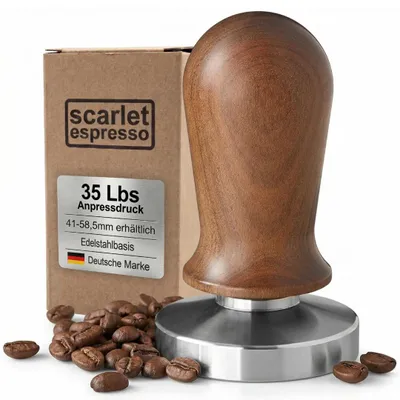 Koffiestamper 54 mm, kalibriert auf 16 kg, Edelstahlbasis