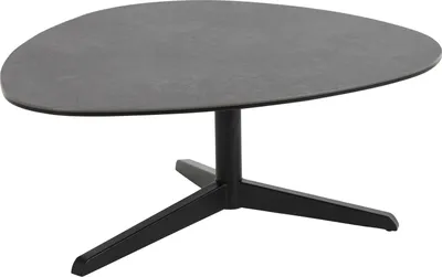 Produktbild von Couchtisch >Barnsley< in schwarz, Glas-Keramik, Stahl - 84x34x77cm (BxHxT)