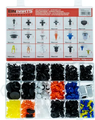 Image de Goupilles et clips spécialement pour Toyota, set de 460 pièces