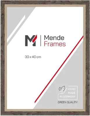 Produktbild von MendeFrames Bilderrahmen H490 Modern nussbaum 10x15 cm Kunstglas