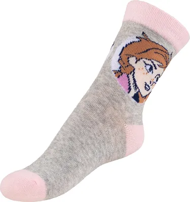 Produktbild von Kindersocken Frozen 2 - 23-26 - Grau,Rosa
