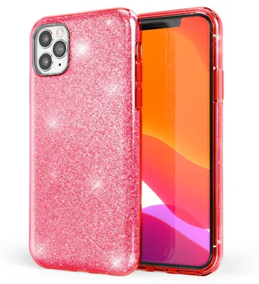 Obrázek produktu pro NALIA třpytivé pouzdro na mobilní telefon kompatibilní s iPhone 11 Pro Max, diamantové třpytivé pouzdro na mobilní telefon Bling Pink