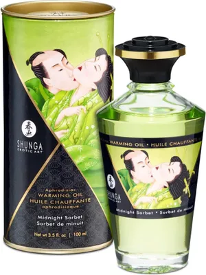 Imagen del producto de SHUNGA - Aceite de Masaje Efecto Calor Aroma Sorbete de Medianoche