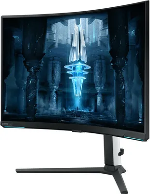 Produktbild von Samsung LS32BG850NU, 81,3 cm (32"), 3840 x 2160 Pixel, 4K Ultra HD, LED, 1 ms, Schwarz, Weiß