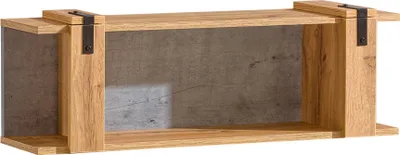 Zdjęcie produktu dla Minio, półka ścienna "MILENIUM 8", 100 cm, kolor dąb Wotan / beton