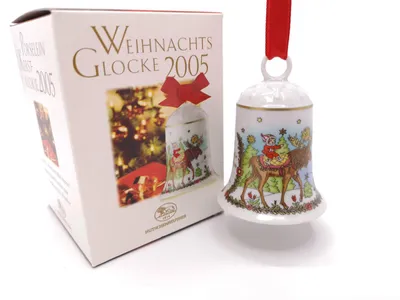Produktbild von Hutschenreuther Porzellan Weihnachtsglocke Glocke 2005 mit Originalverpackung