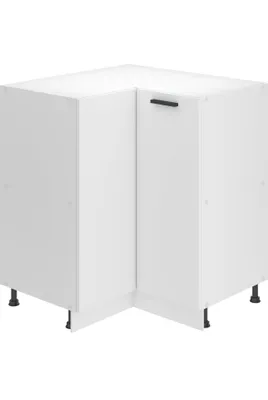 Produktbild von Belini Unterschrank Küche, Küchenunterschrank 90 cm Breite. SNP Küchenunterschrank ohne Arbeitsplatte. Eckschrank Küche mit 1 Tür, Weiß matt