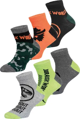 Produktbild von Jurassic World Kinder Socken 6 Paar  , Größe:23-26