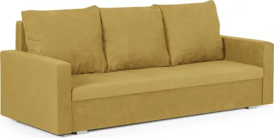 Produktbild von 3-Sitzer-Sofa mit Schlaffunktion DELTA - Gelb