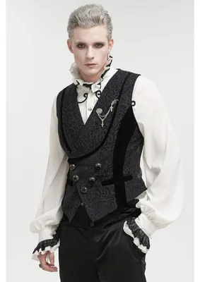 Image de Devil Fashion : Gilet - Veste sans manches Bordeaux, taille XL
