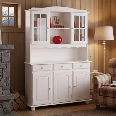 Immagine prodotto di Presezzo - Credenza, 130x32x198h cm Bianco, 6 Ripiani