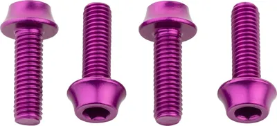 Produktbild von Wolf Tooth Flaschenhalter-Aluminiumschrauben, M5x15mm, 4 Stk., purple