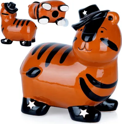 Image de Une tirelire en forme de tigre est inaugurée pour collecter des pièces de monnaie