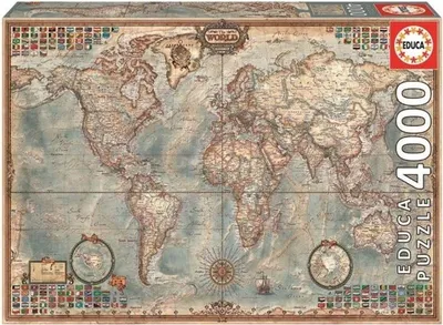 Zdjęcie produktu dla Educa Puzzle.  Historyczna Mapa Świata 4000 Teile