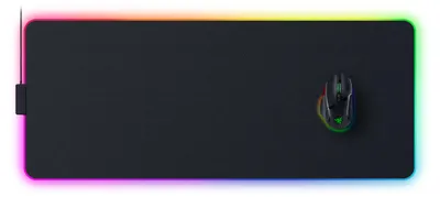 Produktbild von Razer Strider Chroma, Schwarz, Einfarbig, Polyester, Mehrfarbig, Gaming-Mauspad