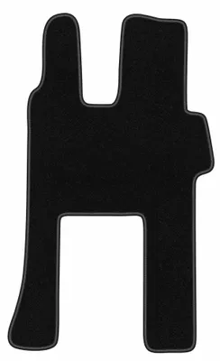 Productafbeelding van Velours bestuurdersmat voor Mercedes Actros MP4 vanaf 2011 – zwart, op maat – Wielganizator BASIC