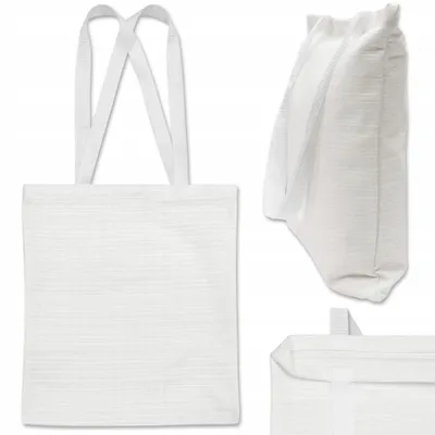 Produktbild von Allbag Einkaufstasche Materialtasche weiß langer Henkel