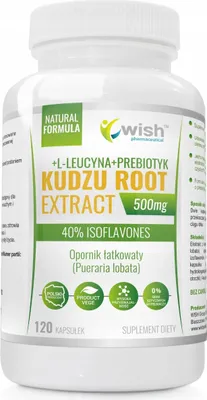 Image de Wish Kudzu Root Extract 500mg - 120 capsules soulage le foie, racine de kudzu