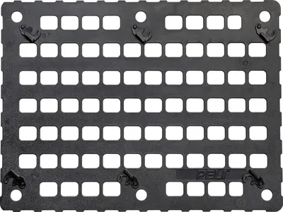 Imagen del producto de PELI EZ-Click: Accesorio tipo MOLLE para maletín Peli 1560. Tapa organizadora desmontable, versátil para bolsillos y correas con sistema MOLLE. Color: