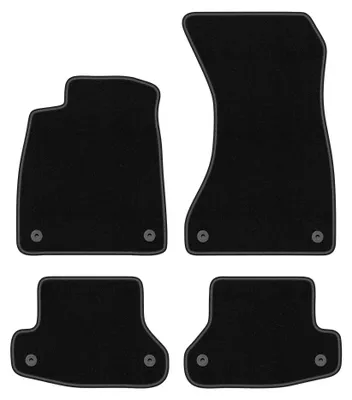 Image de Tapis de sol en moquette pour Audi A5 F53 2016- (coupé) – jeu 4 pièces, noirs, sur mesure – Wielganizator BASIC