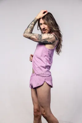 Produktbild von SUKREW - Herren Shorts - 1x Shorts + 1x Vest Vorteilspack Pale Magenta - Größe XXL
