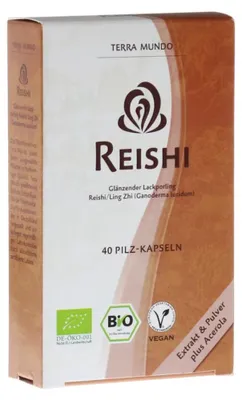 Obrázok produktu pre TERRA MUNDO, organický reishi, vitamínové kapsuly Vitalpiz, 40 g