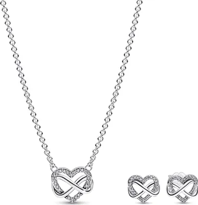 Pandora 68321 Damen-Geschenkset Funkelndes Unendlichkeits-Herz 1