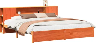 Obrázok produktu pre vidaXL Rám postele s úložným priestorom vo farbe voskovej hnedej 200 x 200 cm