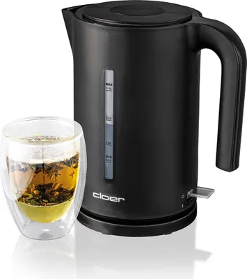 Produktbild von Cloer 4110 Wasserkocher 1,7 l mit herausnehmbarem Kalkfilter, beidseitige Wasserstandsanzeige, Überhitzungs- & Trockengehschutz, 360°-Basis,