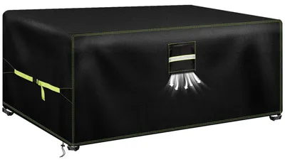 Productafbeelding van Tuinmeubelbeschermer, 170x95x71 cm, waterdicht, winterbestendig, 600D Oxford met ventilatieopeningen